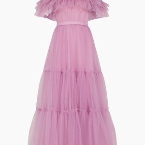 BCBGMAXAZRIA

Off-The-Shoulder Tulle Corset Gown